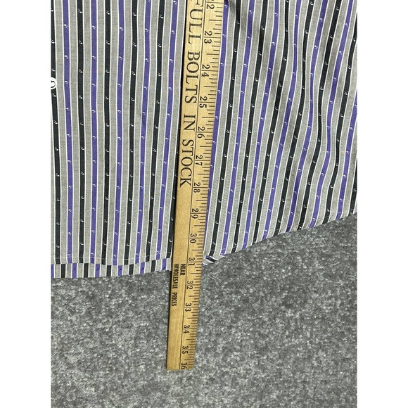 Robert Graham Long Sleeve Button Up Shirt Mens Size 16 - 41 Striped Stripes - Picture 11 of 12